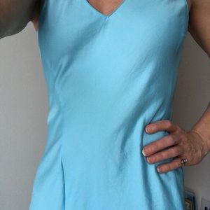 DKNY bias cut baby blue dress